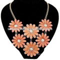 2014 Sweet daisy temperament big costume jewelry necklaces